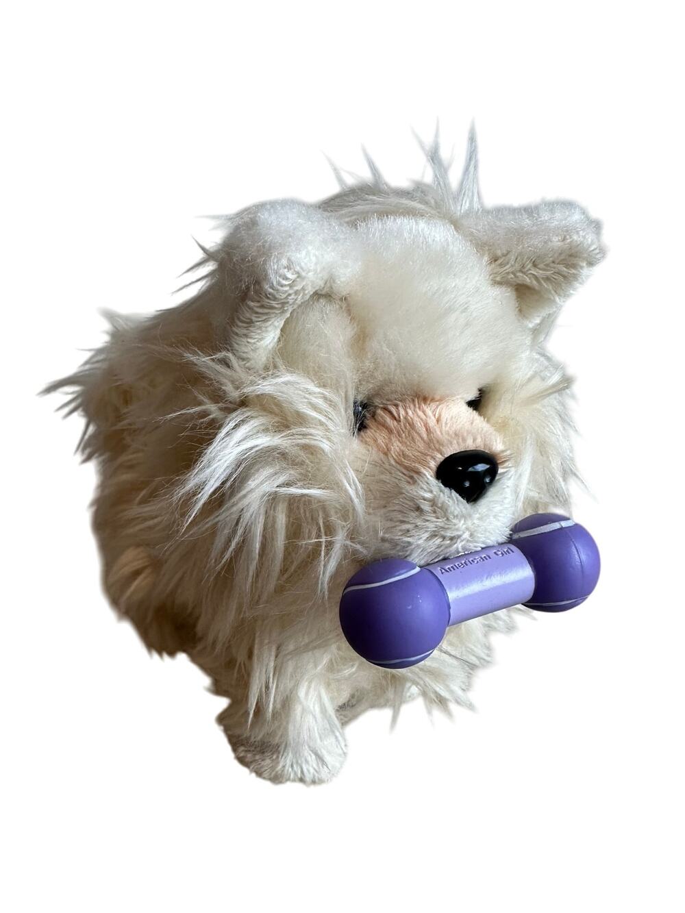 American Girl Truly Me Dog 2014 Pomeranian Magnetic Poseable with bone